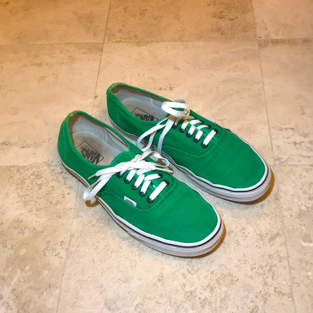 Vans Green Era Shoes Canvas Mens Size 12